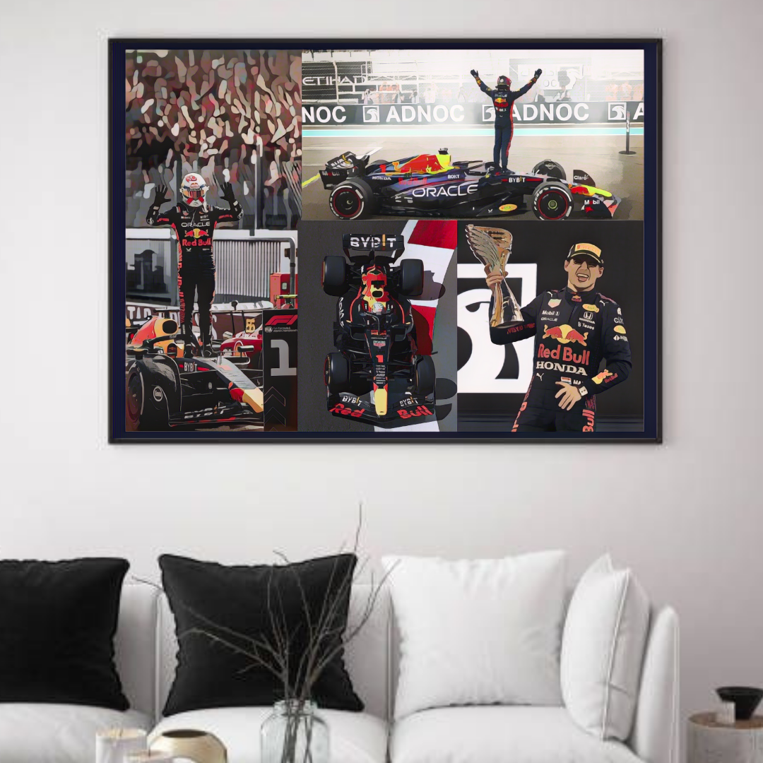 Max Verstappen A4 Framed Poster