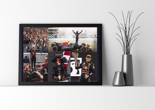 Max Verstappen A4 Framed Poster